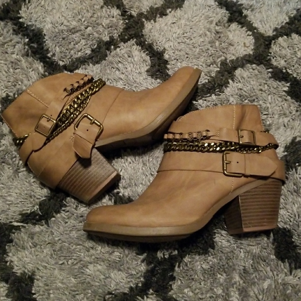 SO booties with bling